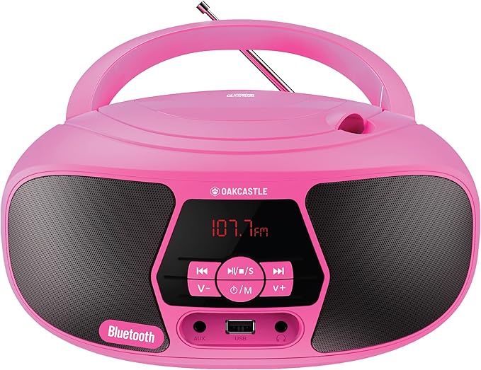 Oakcastle BX200 Boombox Portable CD Player and FM Radio