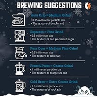 Vista 4 de Fresh Roasted Coffee, Organic Dark & Bold Frostbite Cold Brew USDA Organic, Kosher Tostado oscuro 12 oz molido grueso