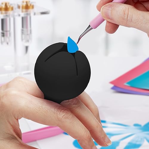 Miniatura 5 de iVyne Handi Berry  Colector de desechos de vinilo, anillo portátil de mano para recolector de chatarra, herramientas de deshierbe para transferencia