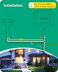 EDISHINE 180° Motion Sensor, Adjustable Time/Range to 60FT, 3 Modes, Black | Replacement PIR Montion Sensor, Adjustable Sensor Neck & Delay Time, Compatible with Security Floodlights, UL Listed