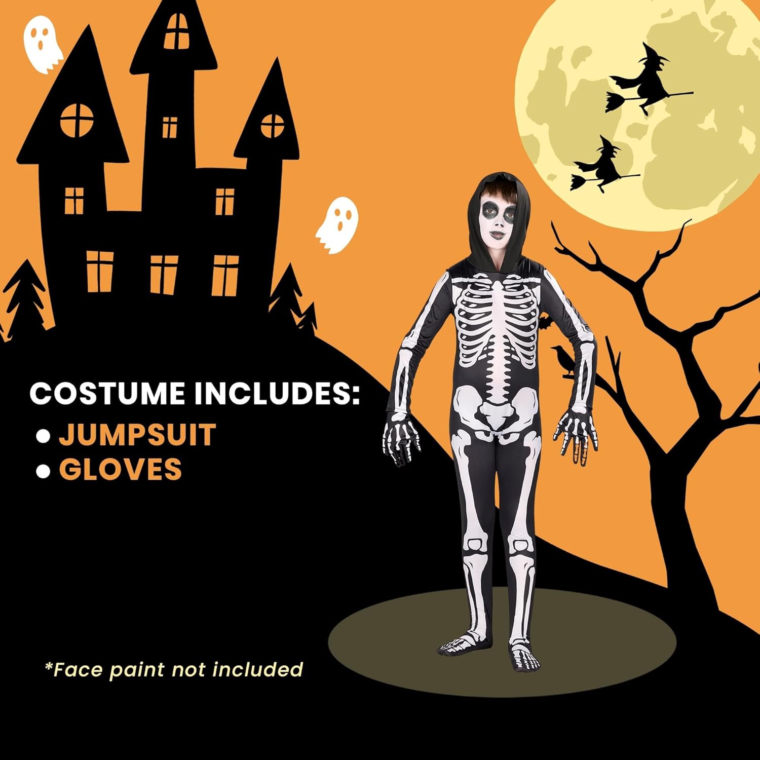 Skeleton Child Costume