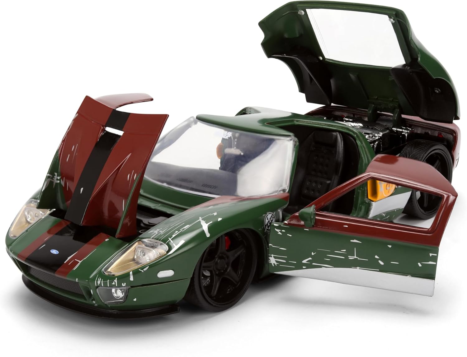 Jada Star Wars Boba Fett with 2005 Ford GT Die-Cast Vehicle and Figure Set 1:24 Scale Toys