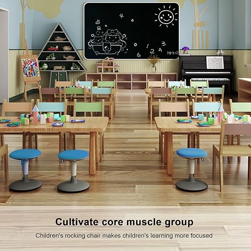 Miniatura 9 de SNOVIAY Taburete oscilante para niños asiento flexible para el aula y el hogar silla para niños asiento flexible sillas de movimiento movimiento de