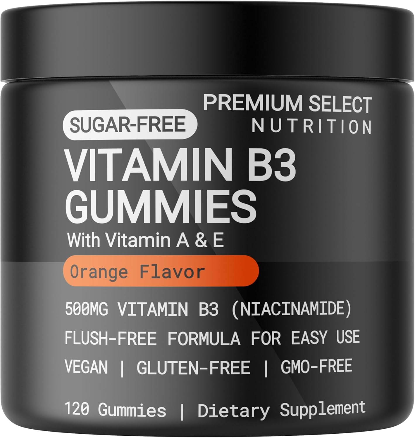 Premium Select Nutrition Vitamin B3 Niacin Gummies Flush