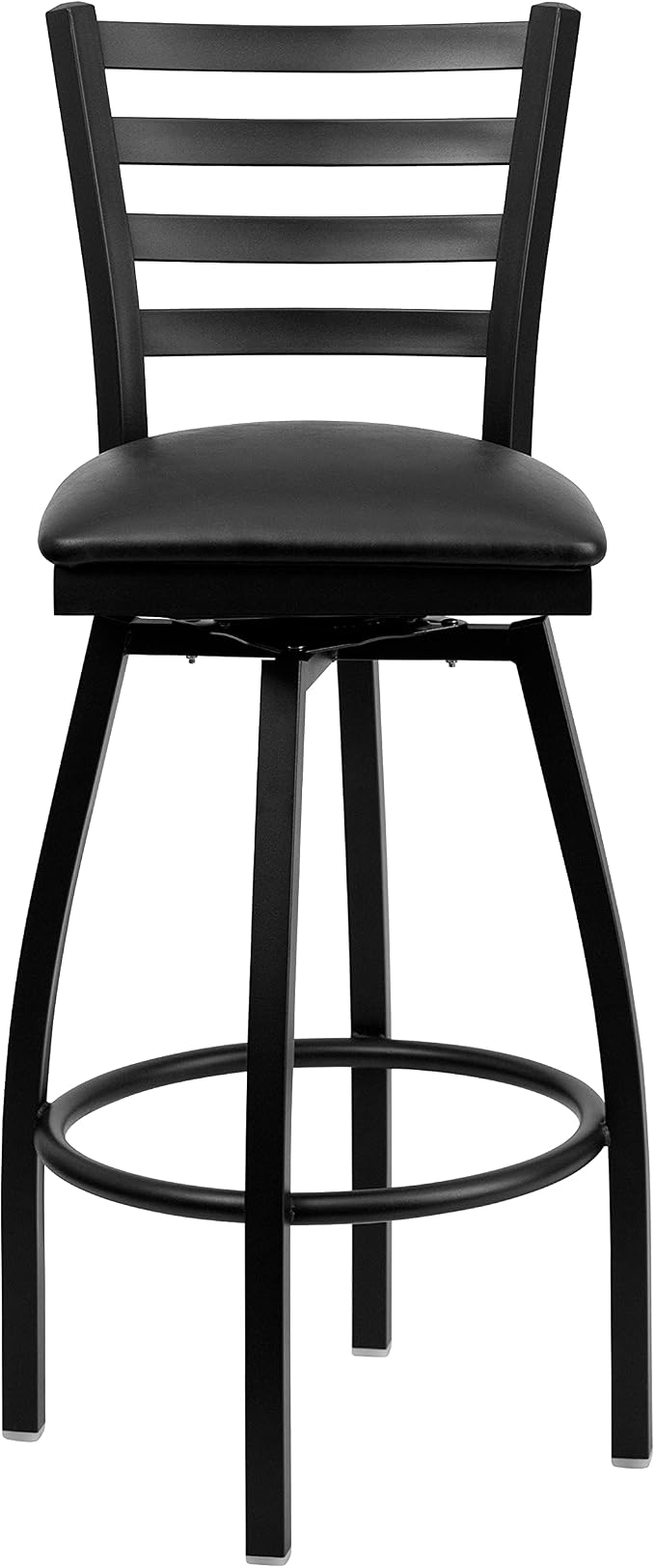 Butaco Flash Furniture Negro con Asiento de Vinilo miniatura 7