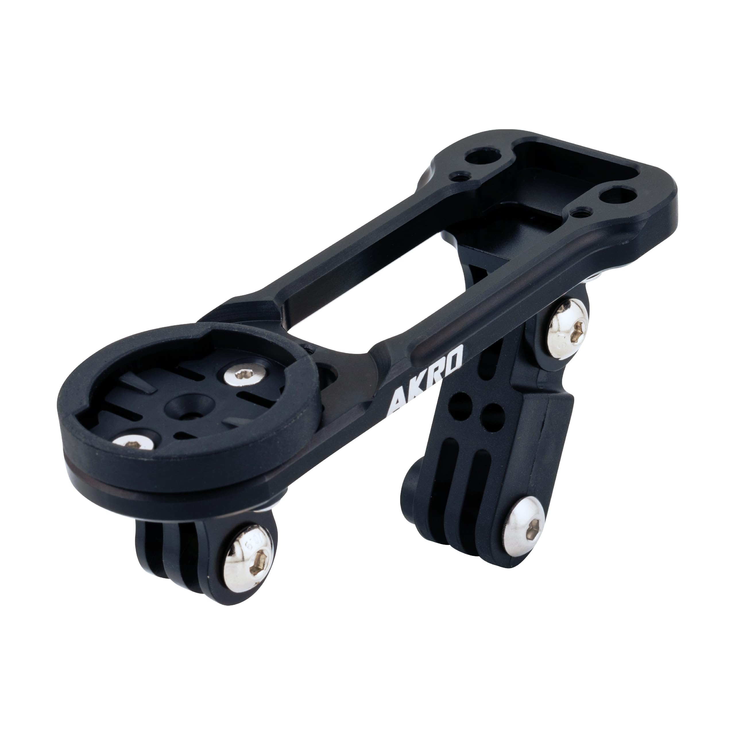 Akro Fahrrad-Halterung, Licht und Kamera für Lenker, integrierte Deda Alanera DCR Combo Triple-Halterung, kompatibel mit Garmin, Wahoo, Bryton