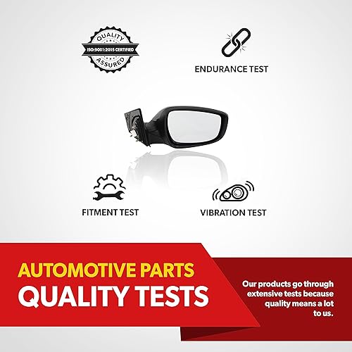 Miniatura 8 de Espejo lateral de repuesto para Hyundai Elantra GL GLS L Limited Sedan 2011 2012 2013 – lado del pasajero incluye vidrio transparente, carcasa,