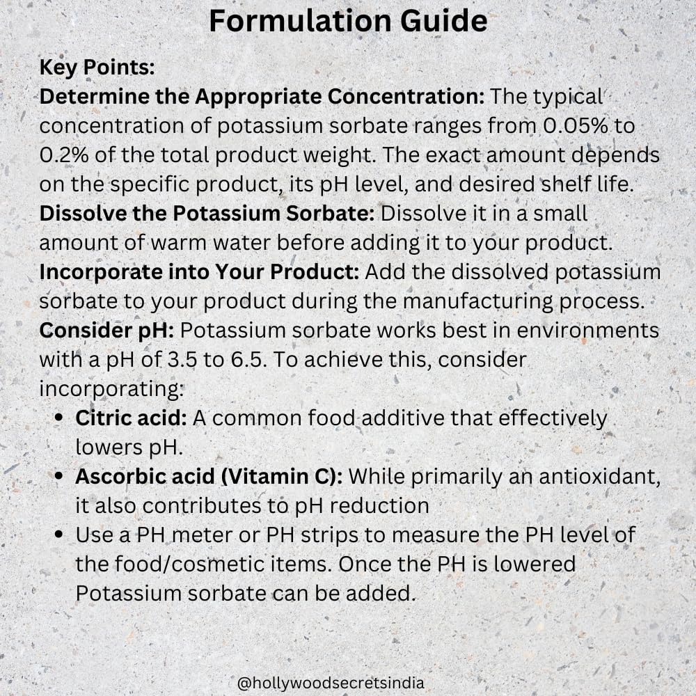 Hollywood Secrets Potassium Sorbate Powder Preservative 100 gm - Image 3 thumbnail