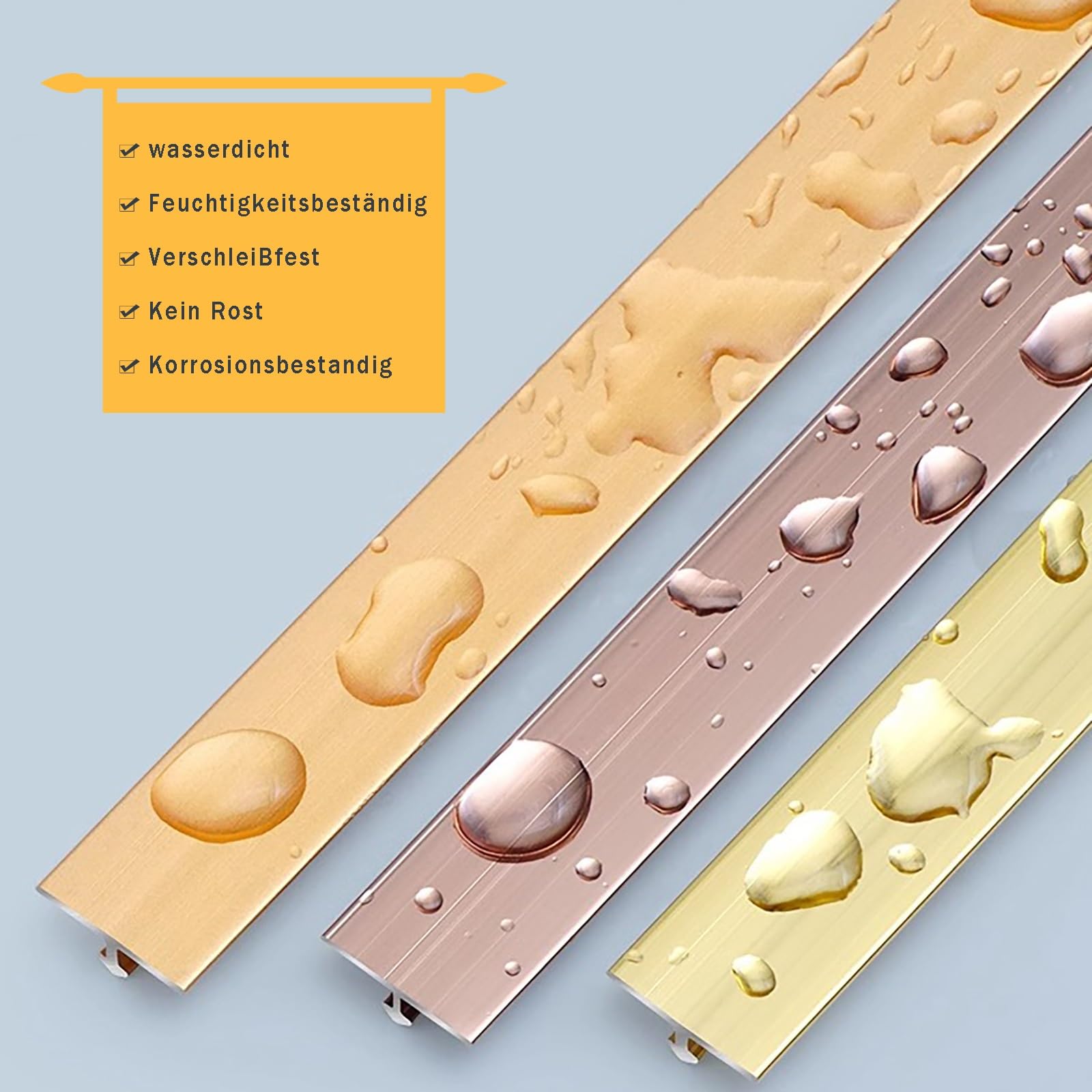 Aluminium-Eckleiste Für Türteiler 90 cm* 3 Stück T-Formleiste Für Laminatböden Bodenübergangsleiste Und Schwellenleiste Für Nahtlose Raumkanten(Black,Width: 40 mm)