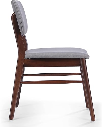Miniatura 9 de Set of 2 Mid-Century Upholstered Dining Chairs with Rubberwood Frame - Perfect Dining Chairs for Table & Chair Sets, Desk Chair, Kitchen, Living