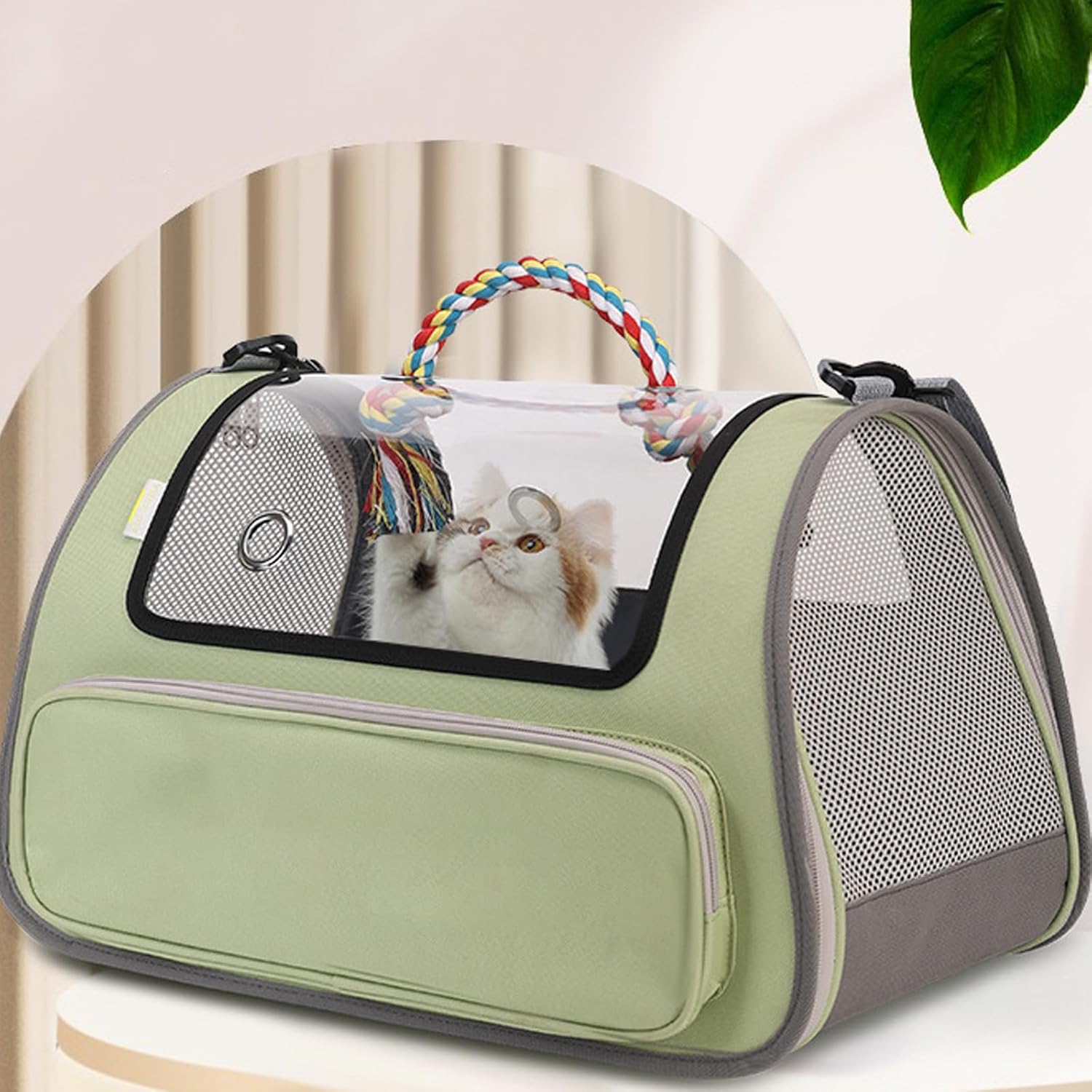 Pet Carrier Bag for Cats and Dogs Up to 15LBs,Soft Sided Dog Carrier for Small Dog, Cat Carrier, Cat Travel Supplies Accessories Indoor Cats, Ventilated Pet Carrying Bag Medium Kitten Puppy (Grey)