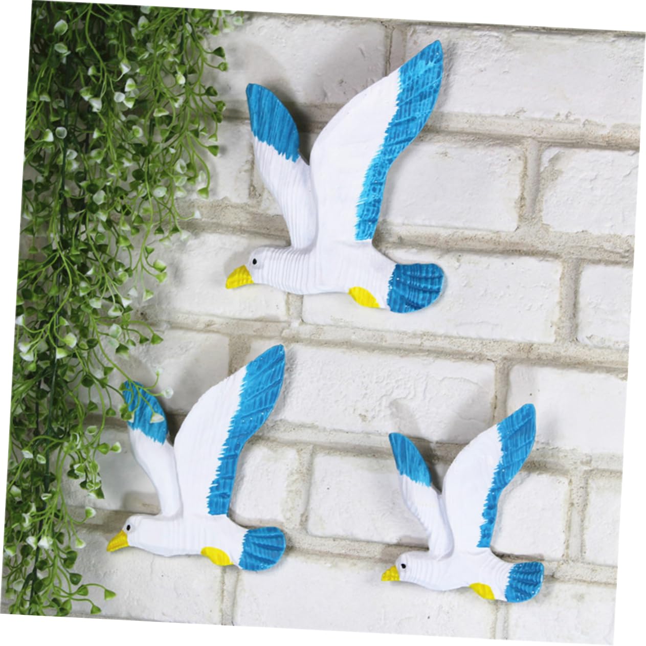 STOBAZA 6 Piezas decoración del hogar decoraciones para el hogar placas de pared de gaviota aves marinas náuticas decoracion marinera decoración mediterránea decoraciones mediterráneas