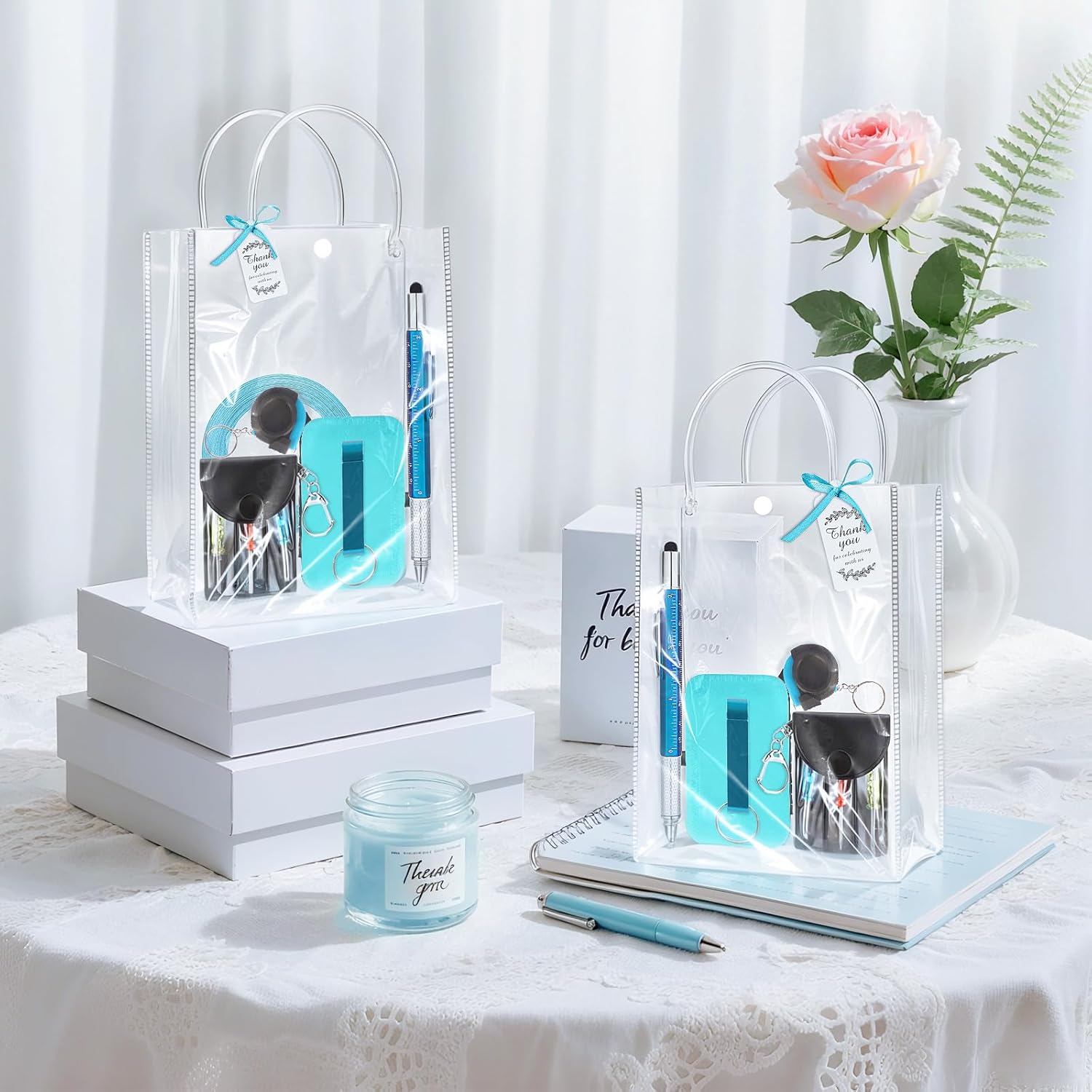 ベビーシャワー賞品6点セット マルチツールペン 爪切りキット ボトルオープナー スクリュードライバーテープ メジャーギフトバッグ ベ