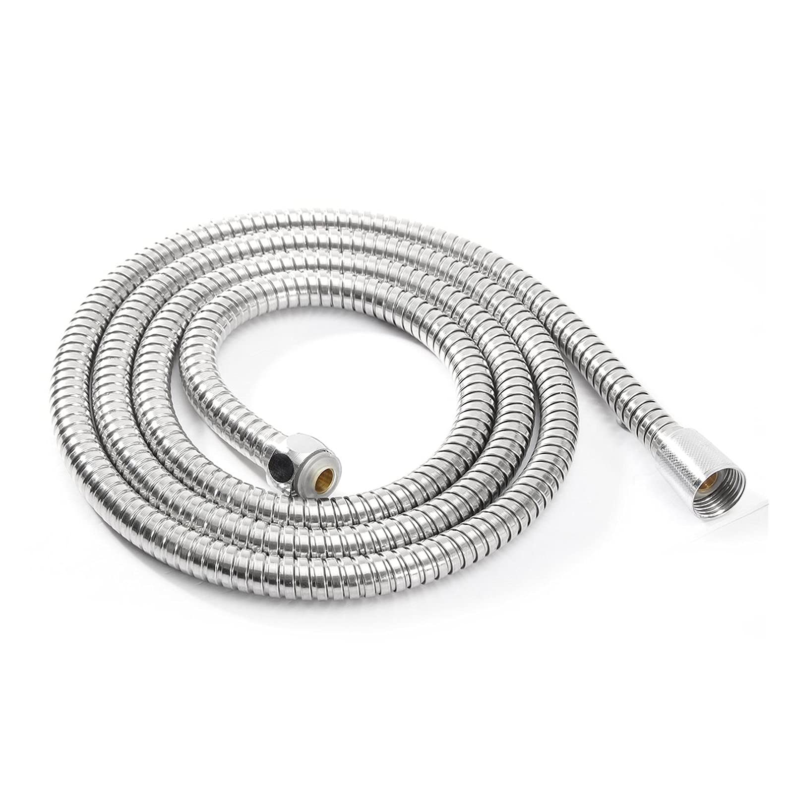 QUNINE Duschschlauch, 1 Stück Flexibler Duschschlauch 1 m 1,5 m 2 m Sanitärschläuche Edelstahl Chrom Badzubehör Wasserkopf Duschkopfrohr (1M) (2M) (2M)