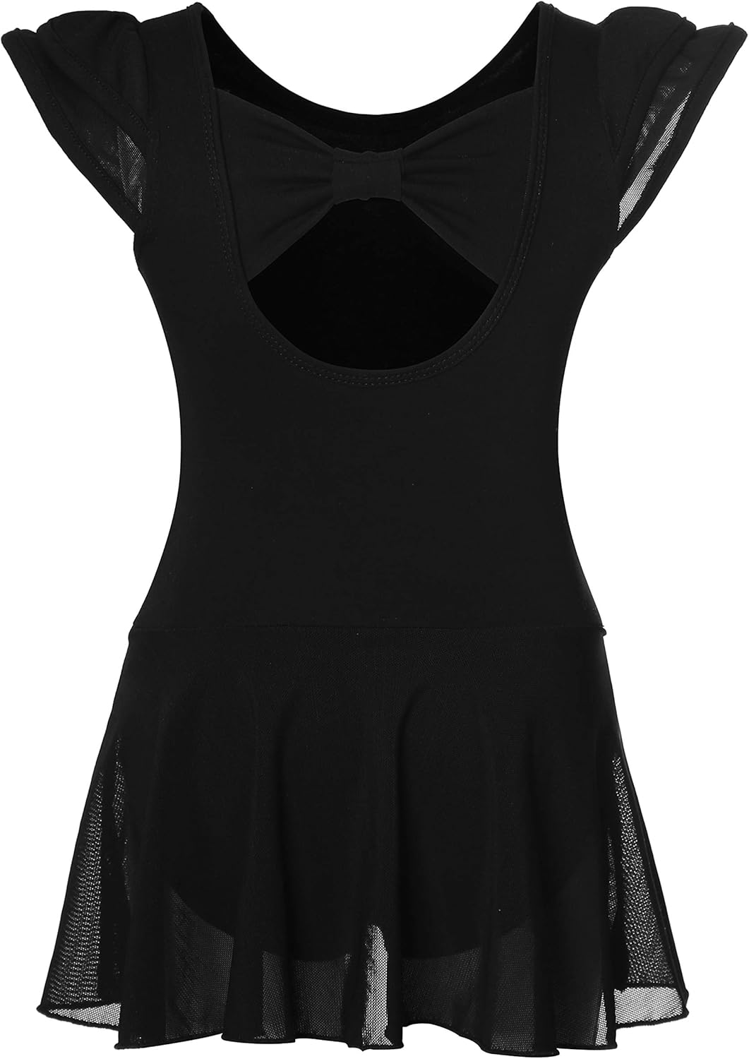 Girls’ Ballet Dance Leotards with Flutter Sleeve Petal Skirt and Bowknot Back : Clothing, Shoes & Jewelry