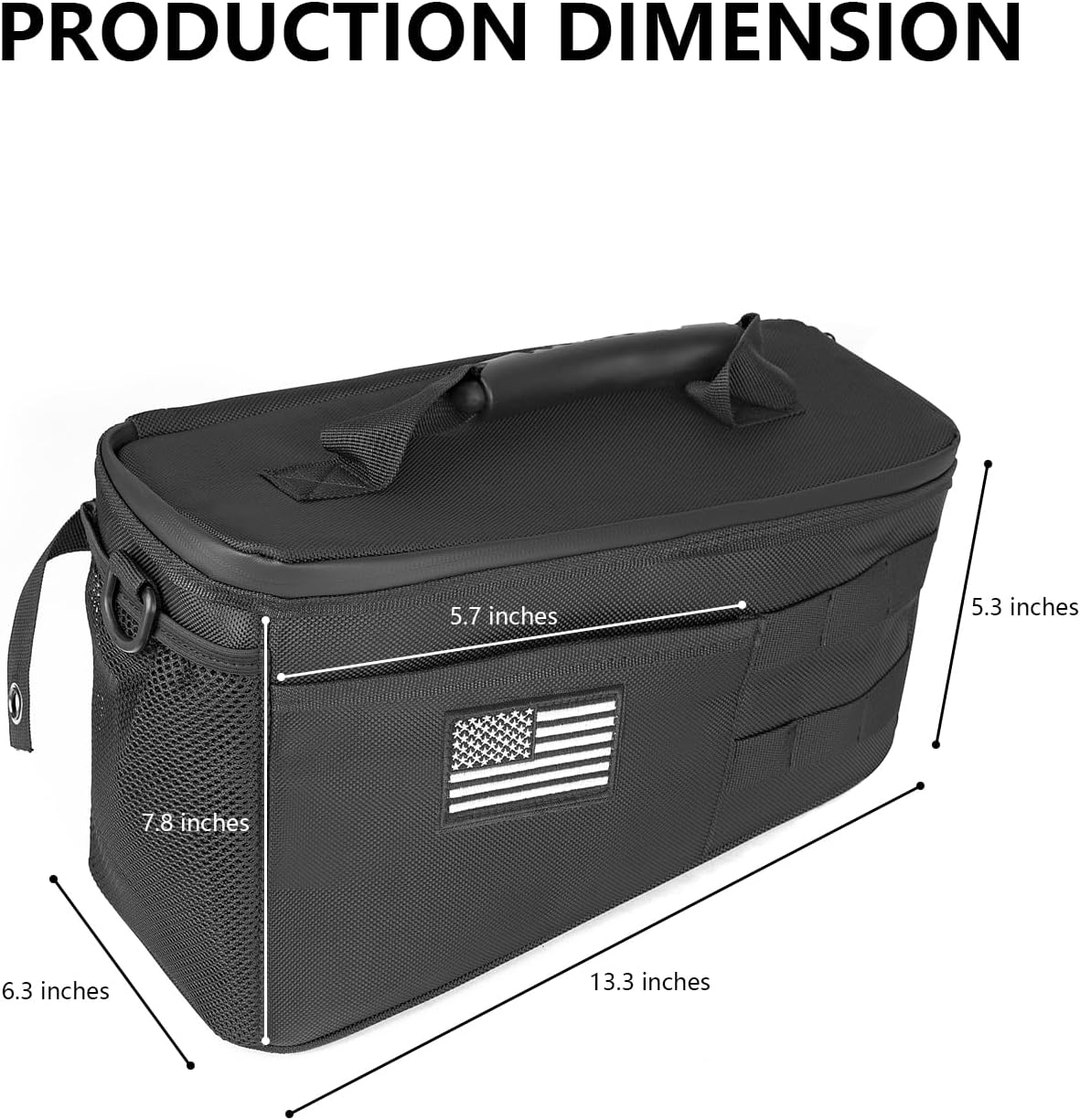 Wrangler Wheel Well Side Storage Bag Rear Trunk Organizer Bag with Grab Handles Interior Accessories Fit for Jeep Wrangler JK & Unlimited 2007-2018 4 Door (2 packs)