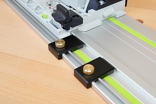 Miniatura 2 de ToolCurve Topes de límite de riel guía compatibles con rieles Festool - Juego de 2