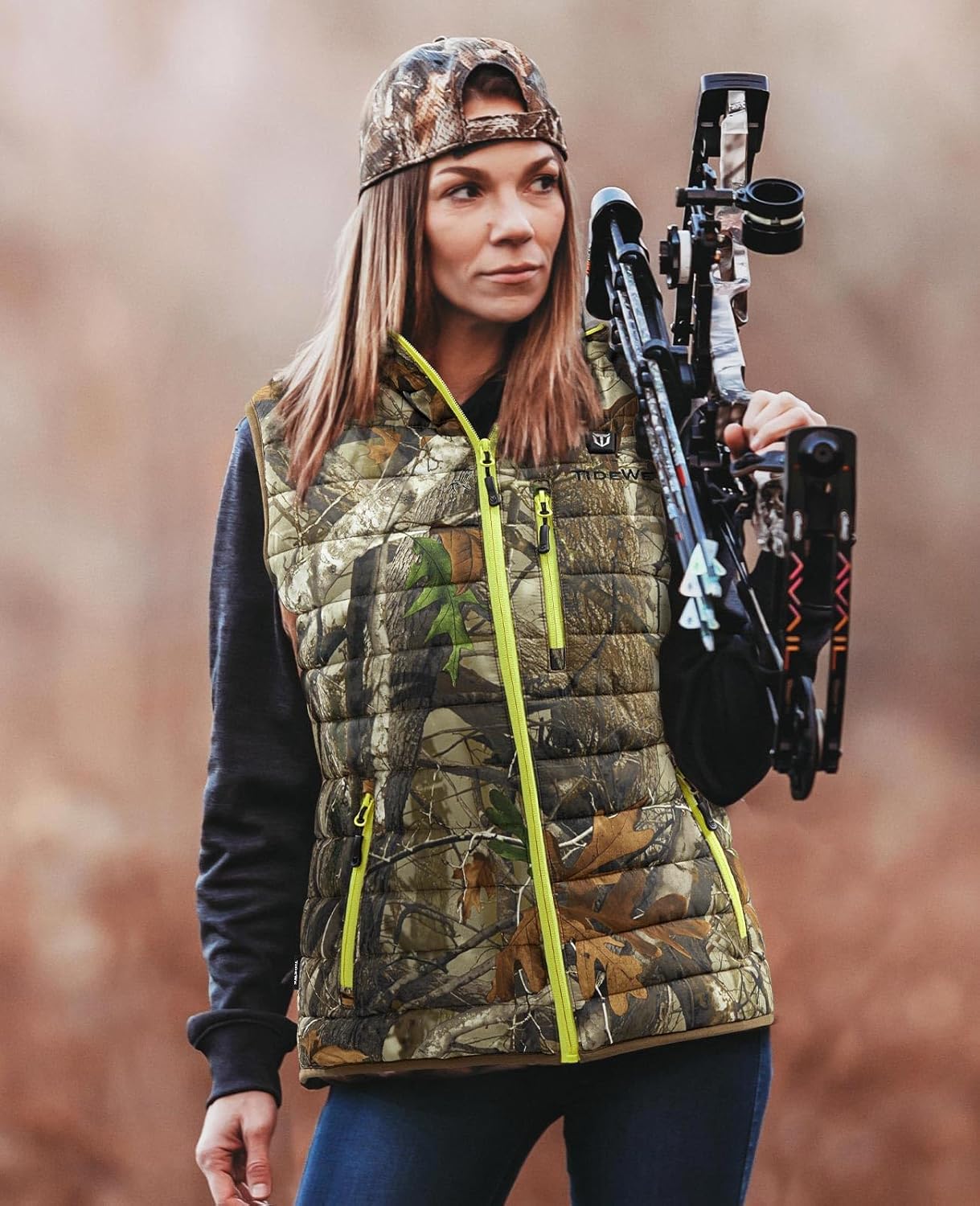TIDEWE Women’s Lightweight Heated Vest with Battery Pack for Hunting/Hiking - Image 2