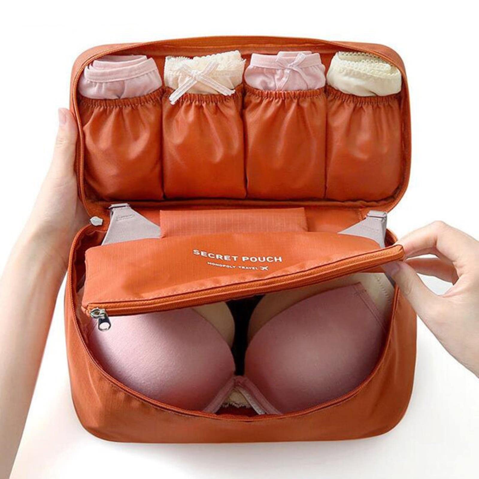 1 pezzo Borsa portaoggetti per reggiseno da donna Confezione da viaggio Cubi Borsa per biancheria intima Organizzatore per reggiseno Articoli per ragazza Custodia Accessori da viaggio-Strisc