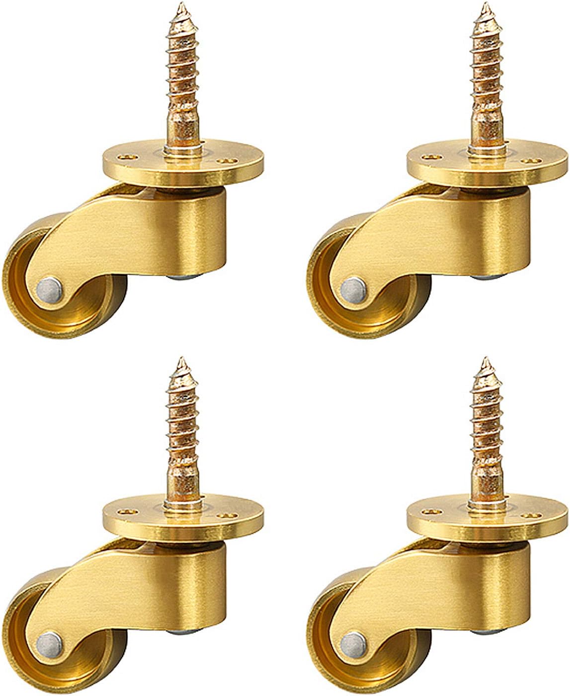 8Pcs Glissières D'Appareils, Mini Roulettes Pivotantes Auto-Adhésives