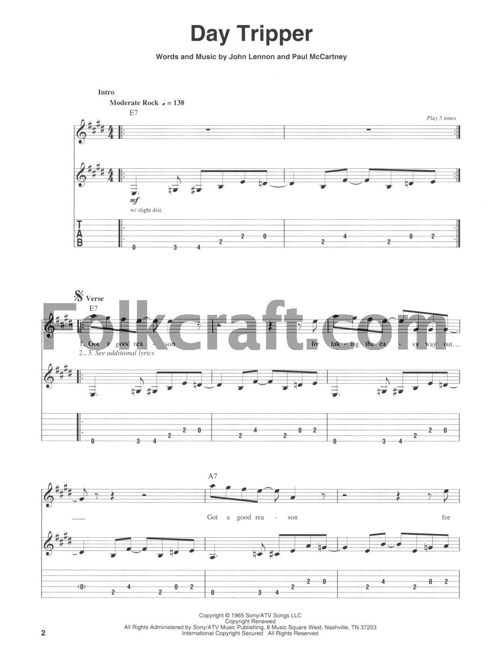 Guitar Play-Along Volume 1: Rock (Book/Online Audio). For Tablatura di Chitarra