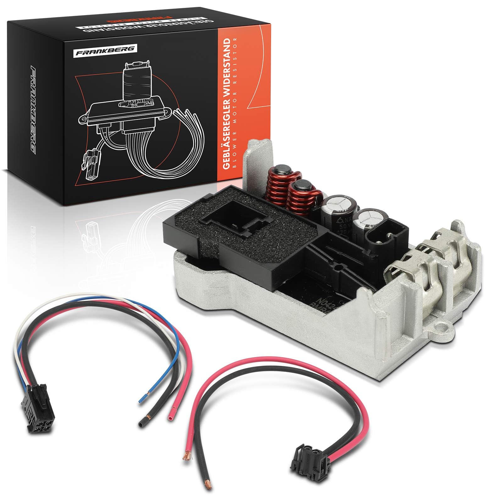 Frankberg Resistenza Ventola del Motore Compatibile con 57 W240 Classe C W203 Classe CLC CL203 CLK C209 CLK Cabriolet A209 Classe E W211 Classe G W463 Replace# 2038214058