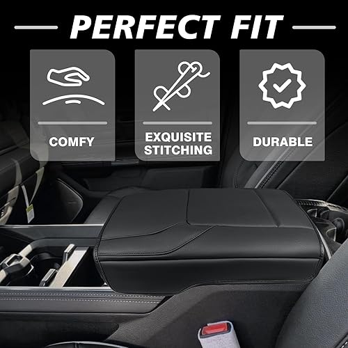Miniatura 581 de Muslogy Funda de consola central compatible con Honda Pilot 2023 2024 2025, 2024 2025 2026 Ridgeline/Passport Accesorios para apoyabrazos, tapa