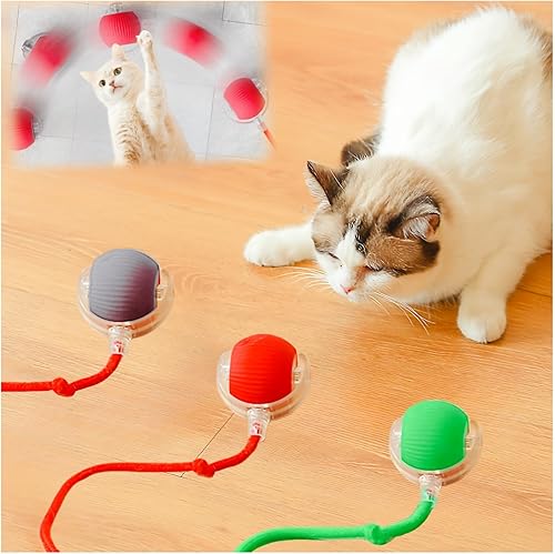Miniatura 1 de Juguetes interactivos para gatos de interior, bolas de gato de movimiento de agilidad, bolas de gato activadas por movimiento, juguetes para gatos