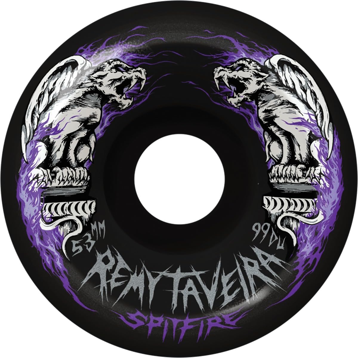 Spitfire Wheels Remy Taveira Formula Four Chimera Black Skateboard Wheels - 53mm 99a (Set of 4)