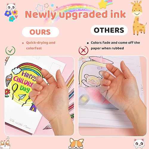 Miniatura 4 de Bolígrafos de gel con purpurina de 36 colores, 40% más bolígrafos de tinta de punta fina, bolígrafos de gel de neón para libros de colorear para