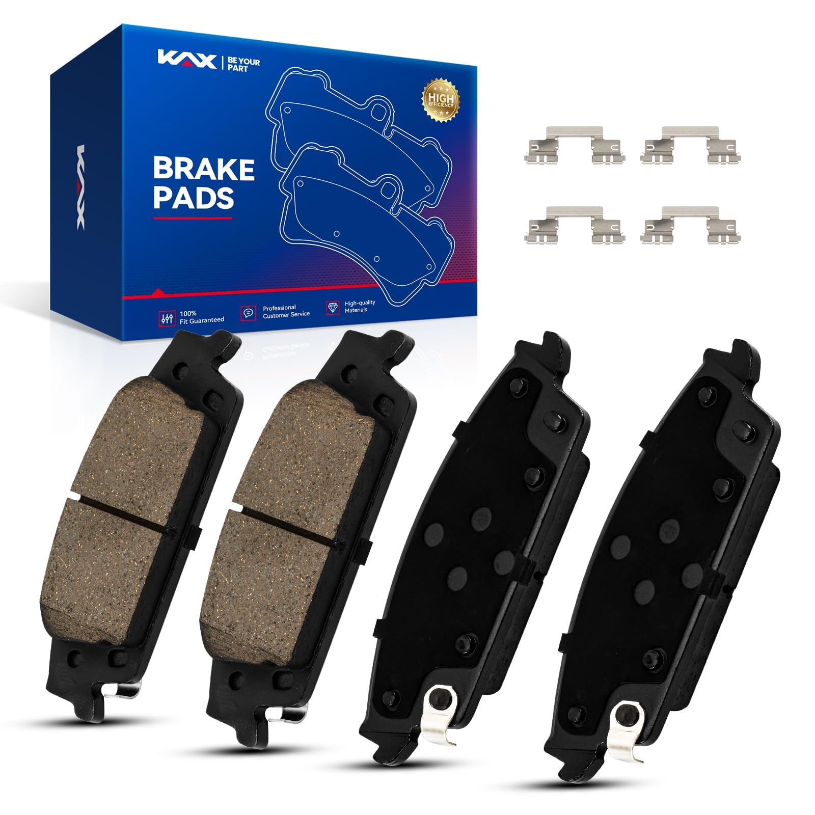Amazon.com: KAX D1707 Brake Pads Rear Ceramic Brake Pads Fits for