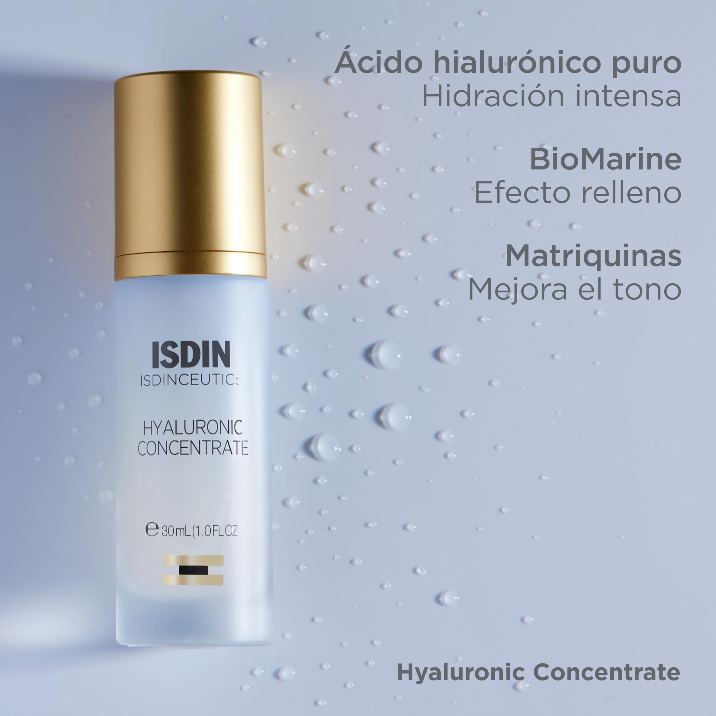 Isdinceutics Hyaluronic Concentrate, Sérum Facial Ligero y Ultrahidratante, con Ácido Hialurónico - 30ml