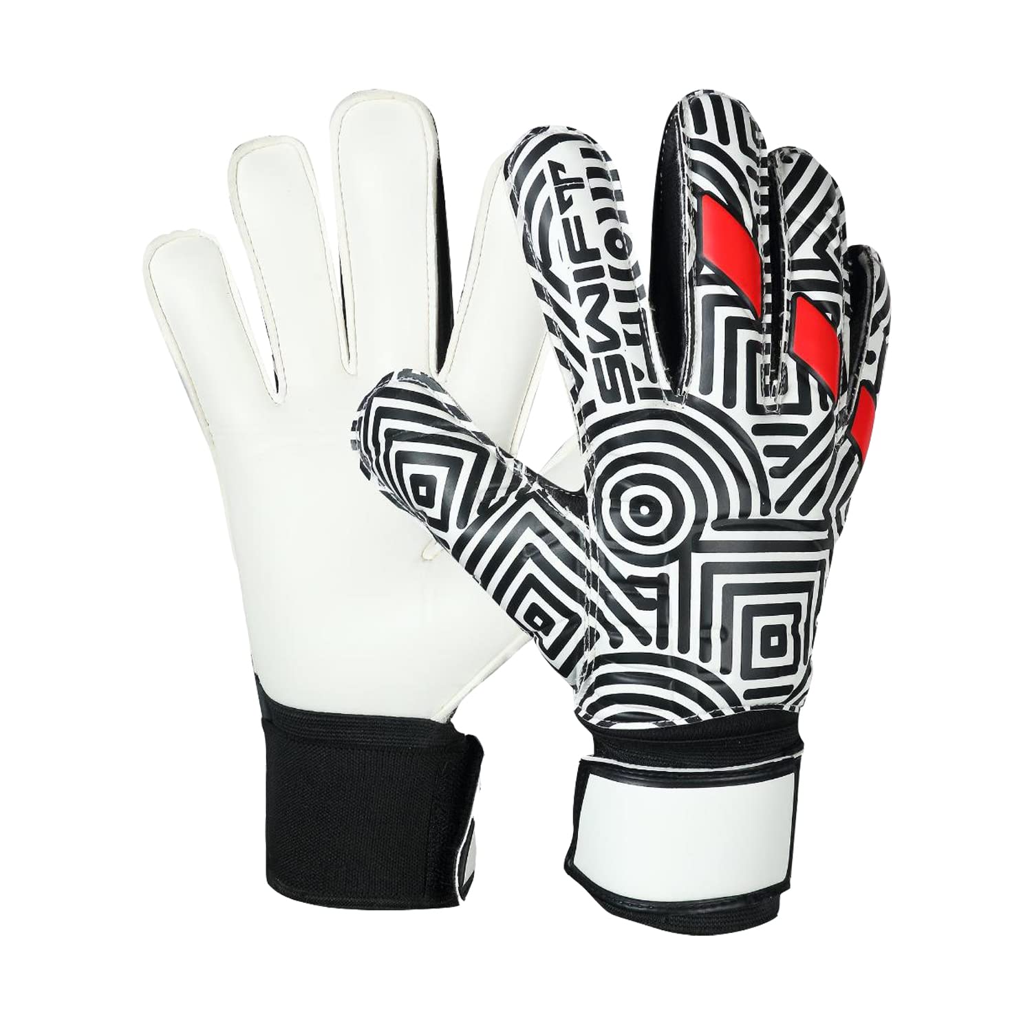 Swift WearMen's Boys Pro Roll Flat Finger Saver Goalkeeper Football Goalie Goalkeeping Gloves Soccer Training Junior Kids Youth Adult