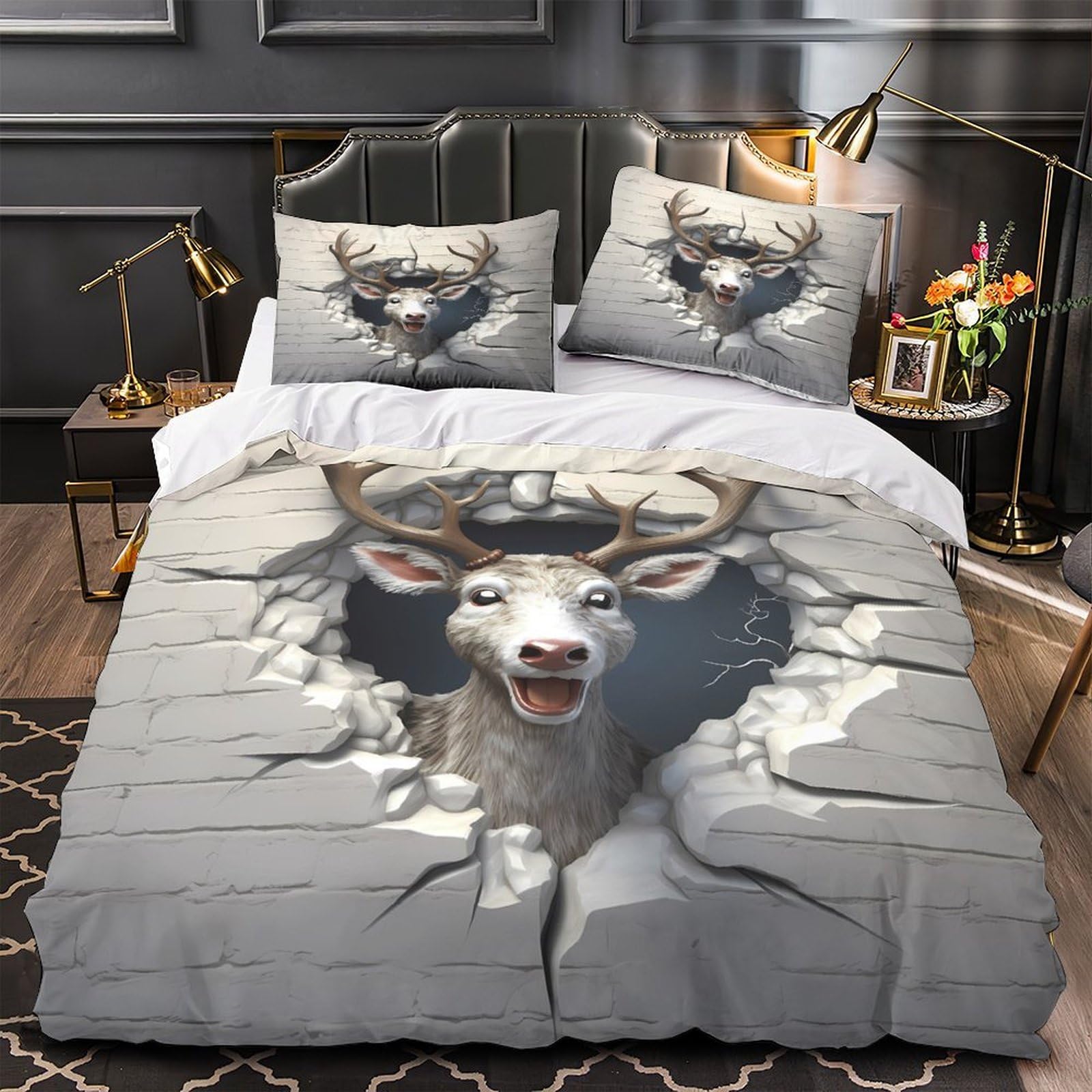 Housse de couette football 3D hypoallergénique 260x220