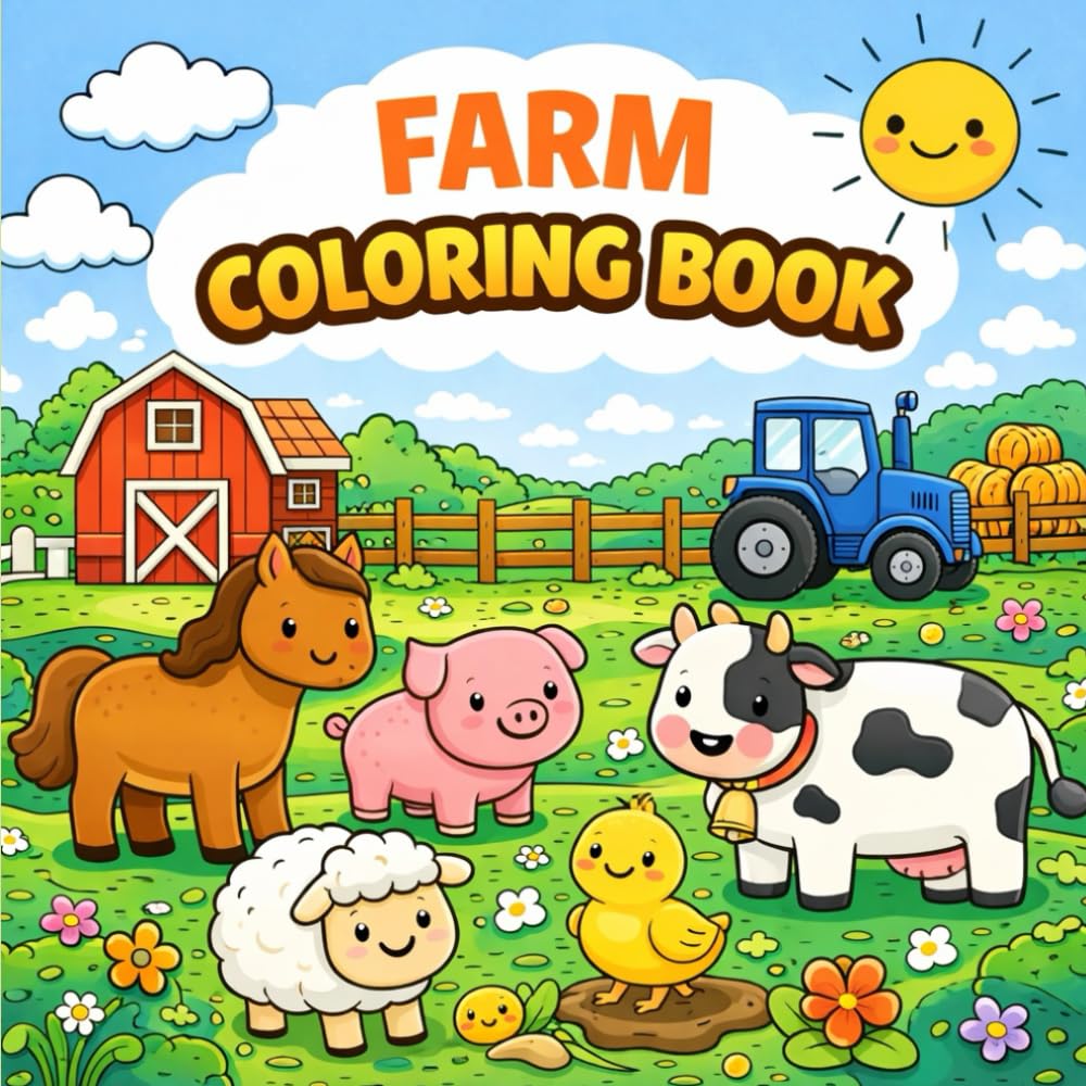 Farm Coloring Book (Happy Children)