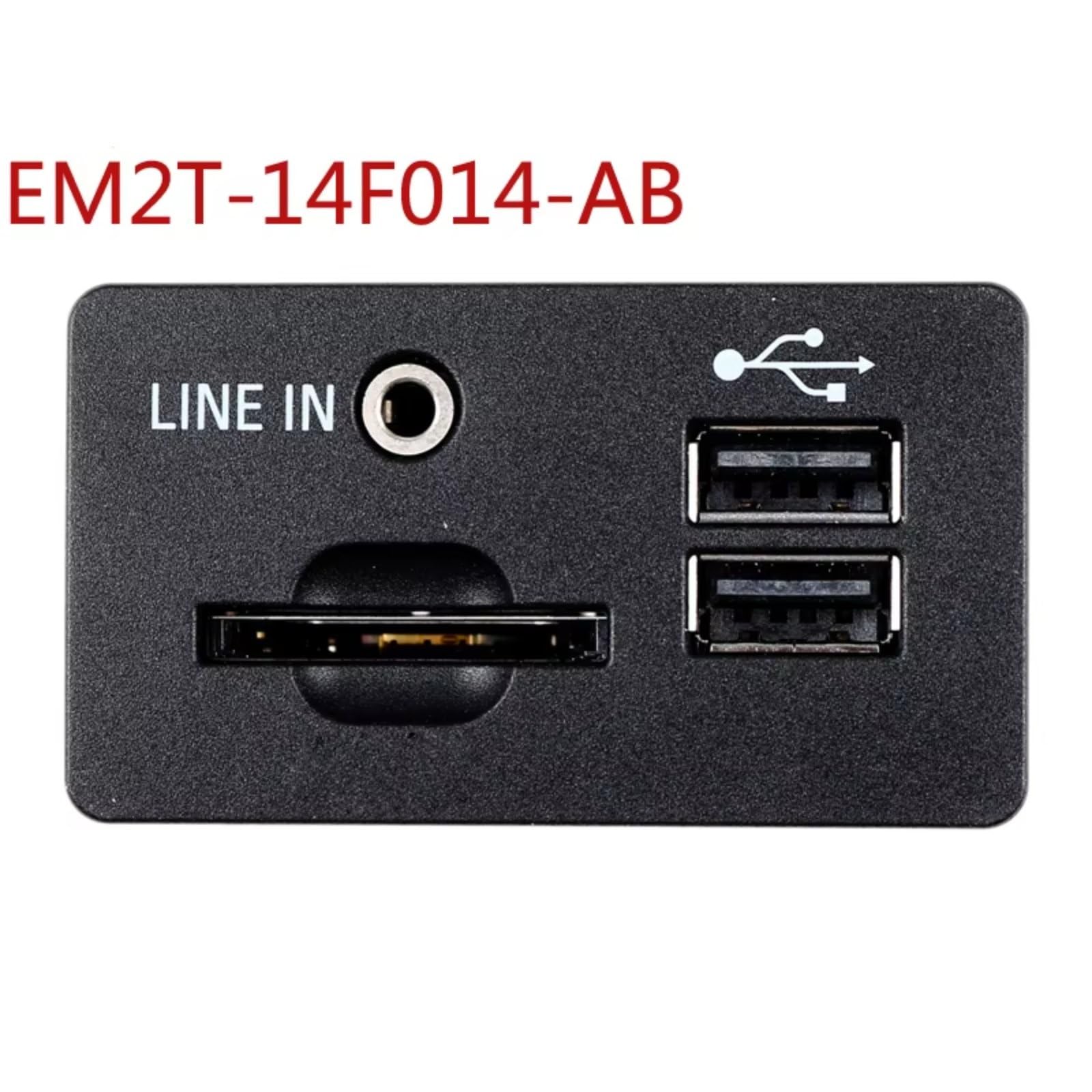 Złącze gniazda samochodowego AUX USB, do modeli S-MAX i Galaxy 2015, do 2016, do 2017, do 2018, do 2019, do 2020, do 2021, do 2022, do 2023, do 2024, do gniazdo USB odtwarzacza audio EM2T14F014AB