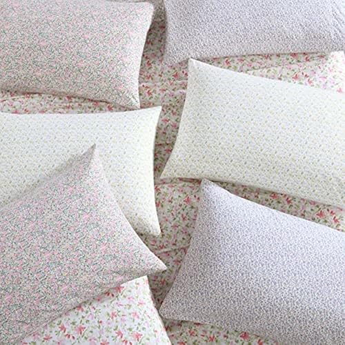 Miniatura 10 de Laura Ashley - Sábanas tamaño Queen, juego de ropa de cama de percal de algodón, ligeras y transpirables para decoración del hogar (Norella Pink,