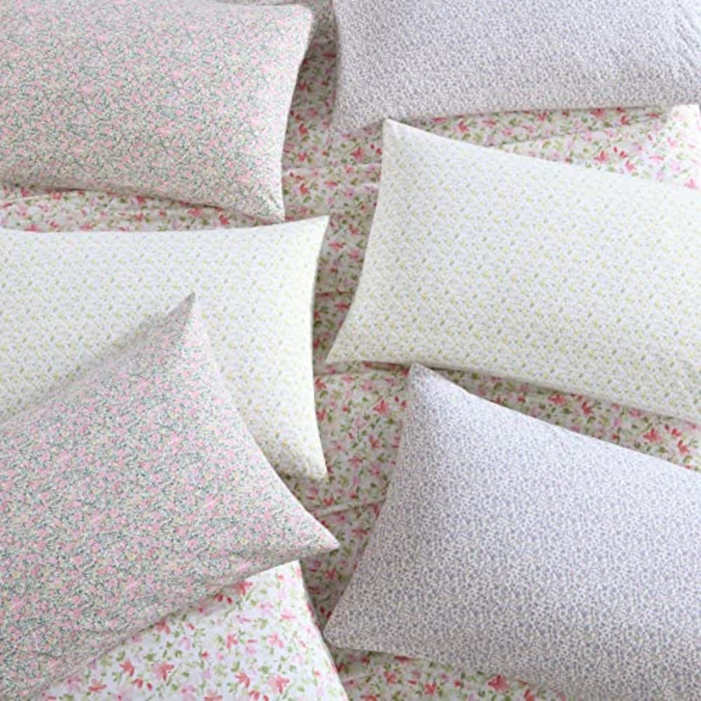 Laura Ashley - Set di biancheria da letto matrimoniale XL, in percalle di cotone, leggero e traspirante, decorazione per la casa, essenziale per la camera da letto (rosa Norella, Twin XL)