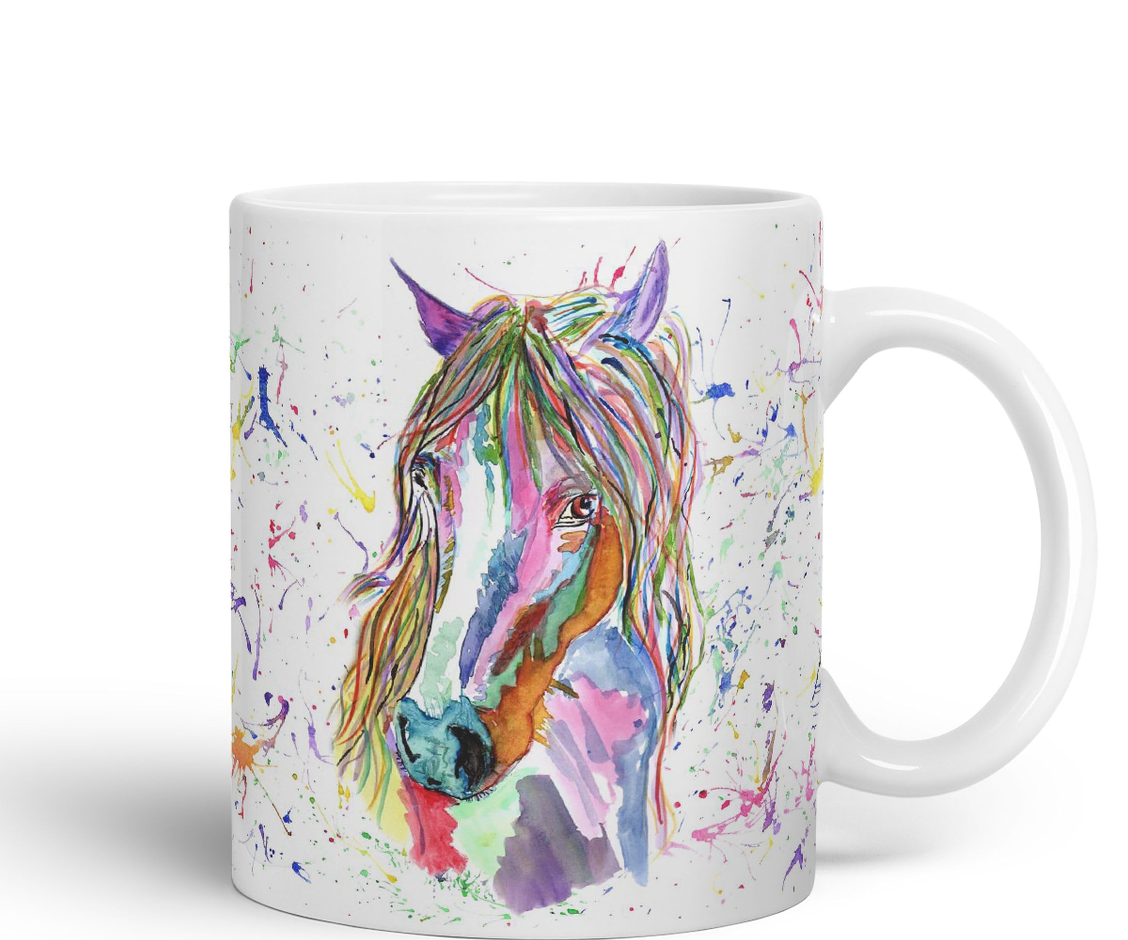 Gift Republic Tazza che cambia il calore con renna Rudolph dal naso rosso, idea regalo di Natale, tazza per cioccolata calda, divertente tazza da caffè con Babbo Natale segreto
