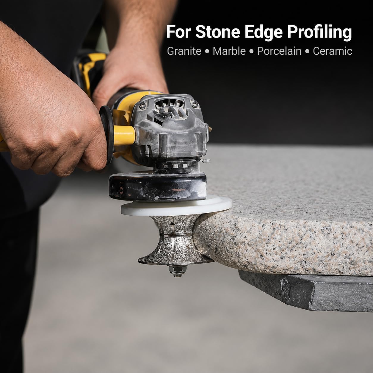 Raizi V20 - Punta diamantata per profilatura a mano, 3/4", per marmo, granito, porcellana, piastrelle in ceramica