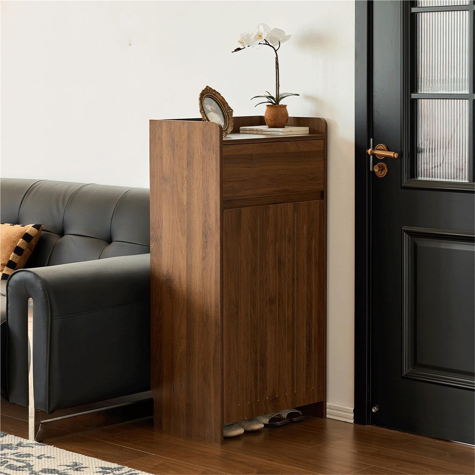 Couloir Petite armoire à chaussures en bois for appartements compacts