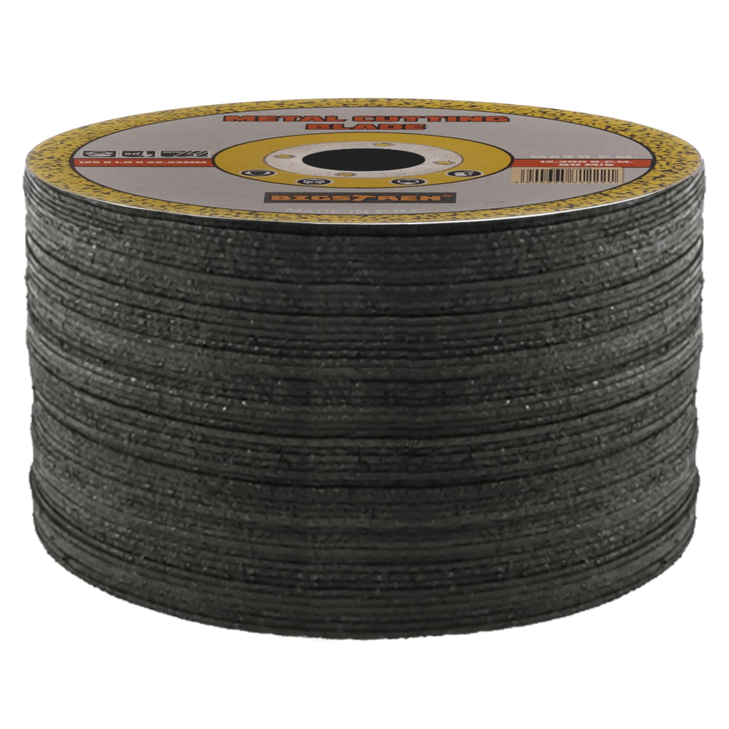 BIGSTREN Disco da taglio in metallo, 125 x 1 mm, sottile, forte, set da 50 pezzi