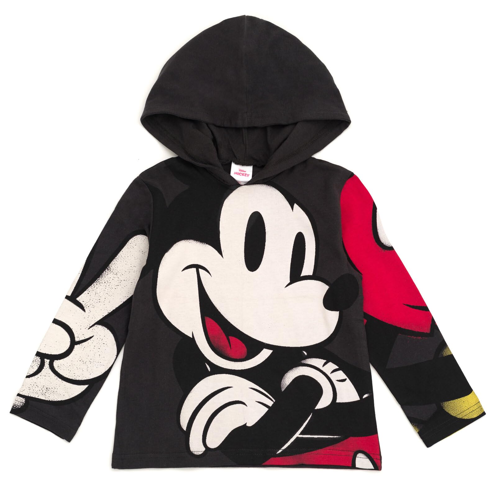 Disney Mickey Mouse Lion King Cars Monsters Inc. Hooded Long Sleeve T-Shirt Toddler to Big Kid