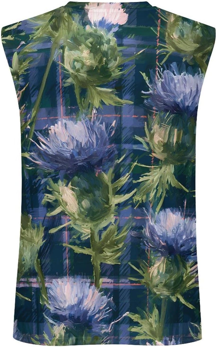 Scotch Thistle Scottish Men's Sleeveless Shirt Small