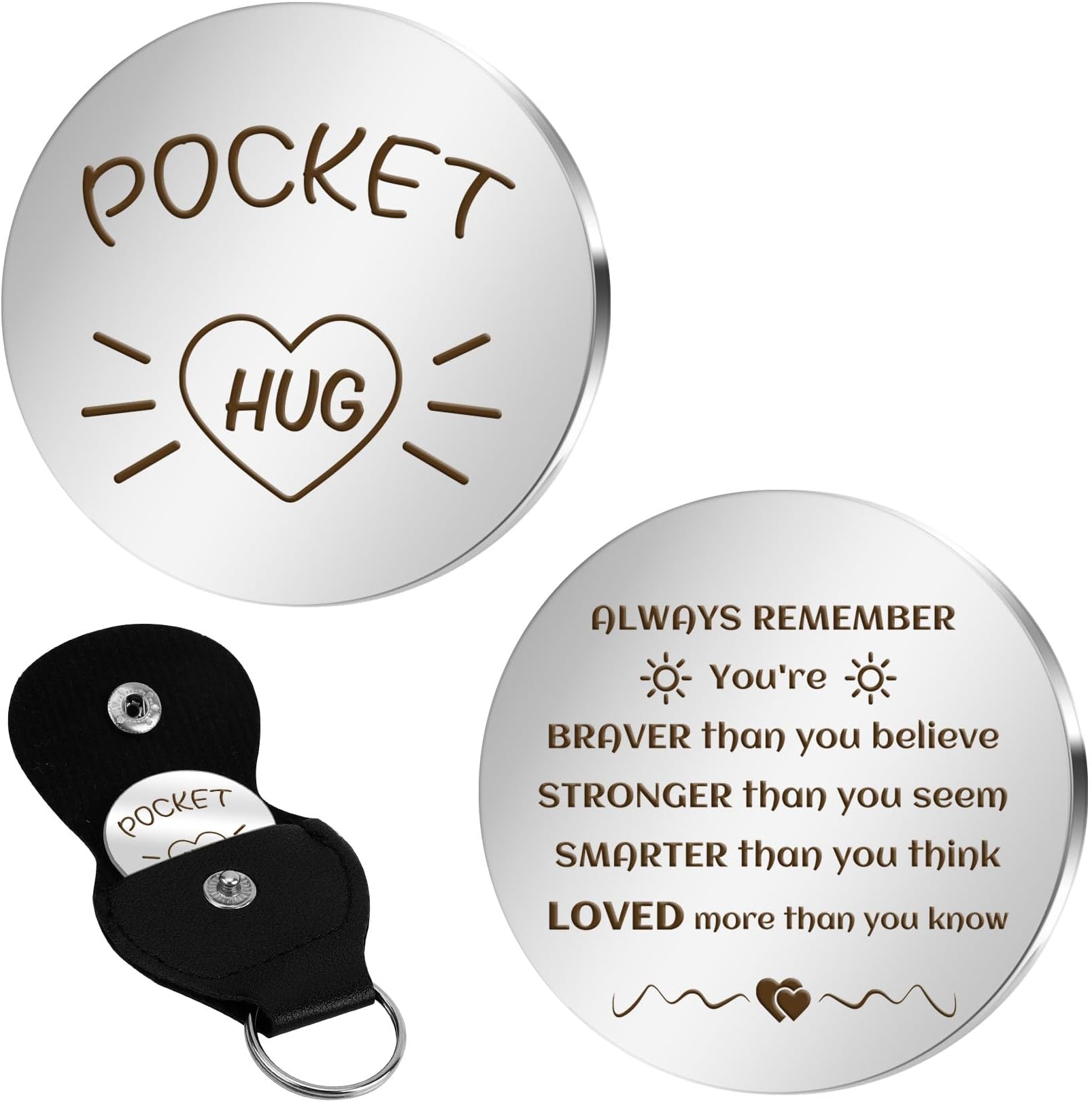 Christmas Stocking Pocket Hugs Friendship Gifts - Thinking of You & Get Well Soon Gifts for Women, Men & Kids
