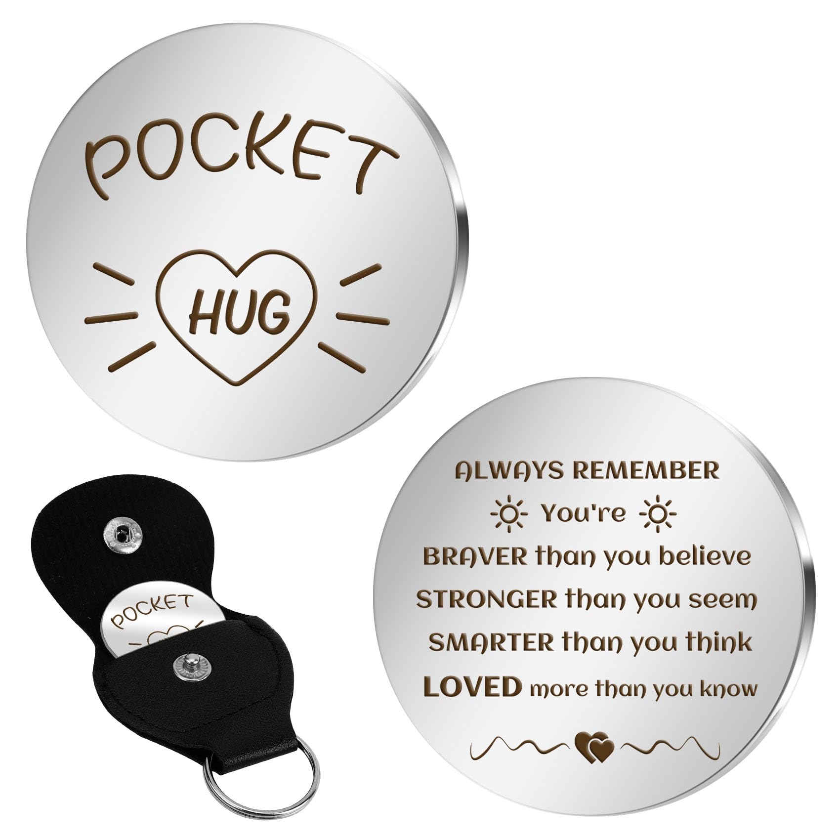 Christmas Stocking Pocket Hugs Friendship Gifts - Thinking of You & Get Well Soon Gifts for Women, Men & Kids