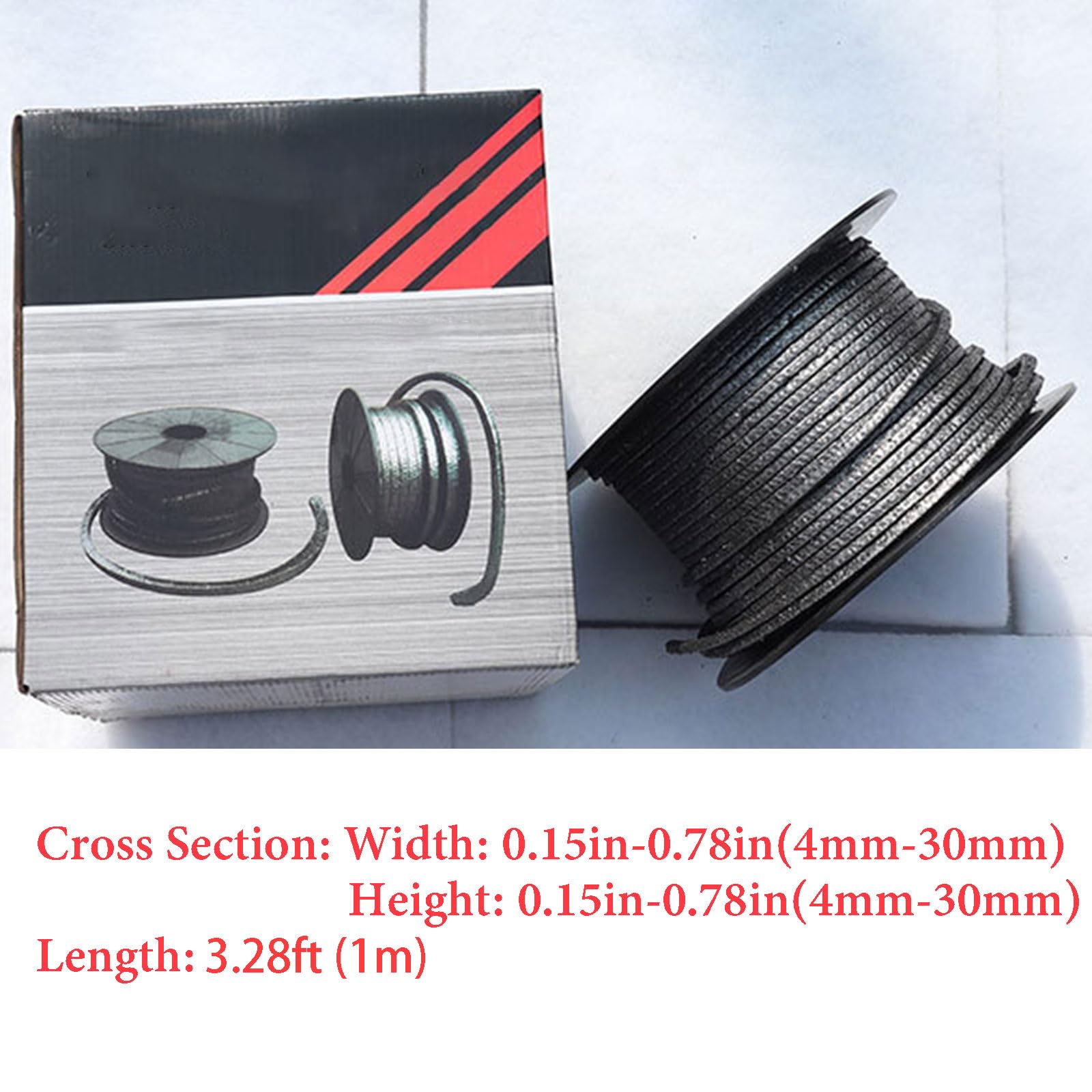 ZHWFDC Baderna In Grafite Flessibile Espansa, Baderna A Compressione Intrecciata In Grafite Classe A Per Sigillare Ad Alte Temperature, Valvole