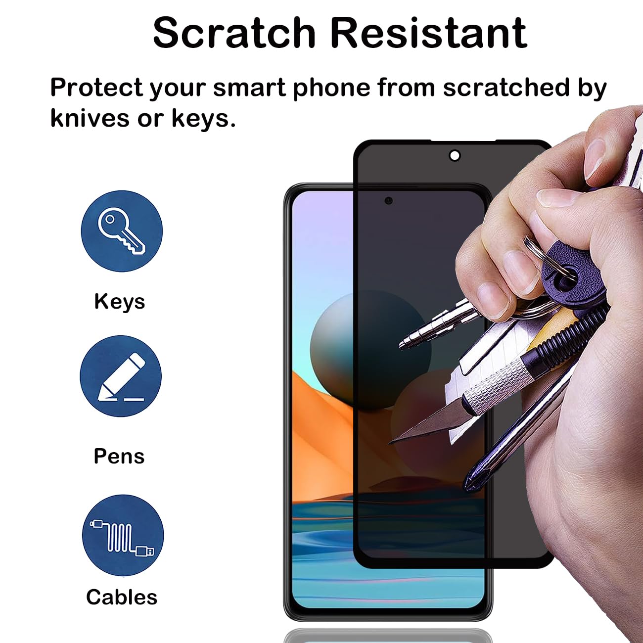2 Pezzi] Privacy Pellicola Protettiva per Xiaomi Mi Note 10/ Mi Note 10 Pro, Privacy Vetro temperato, Anti Spy Pellicola Temperata Privacy Screen Copertura Completa Anti-Spia Protezione Schermo