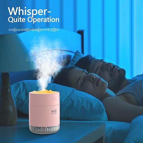 Miniatura 8 de Humidificadores pequeños, humidificadores de escritorio portátiles, funcionamiento silencioso, tres modos de pulverización, apagado automático para