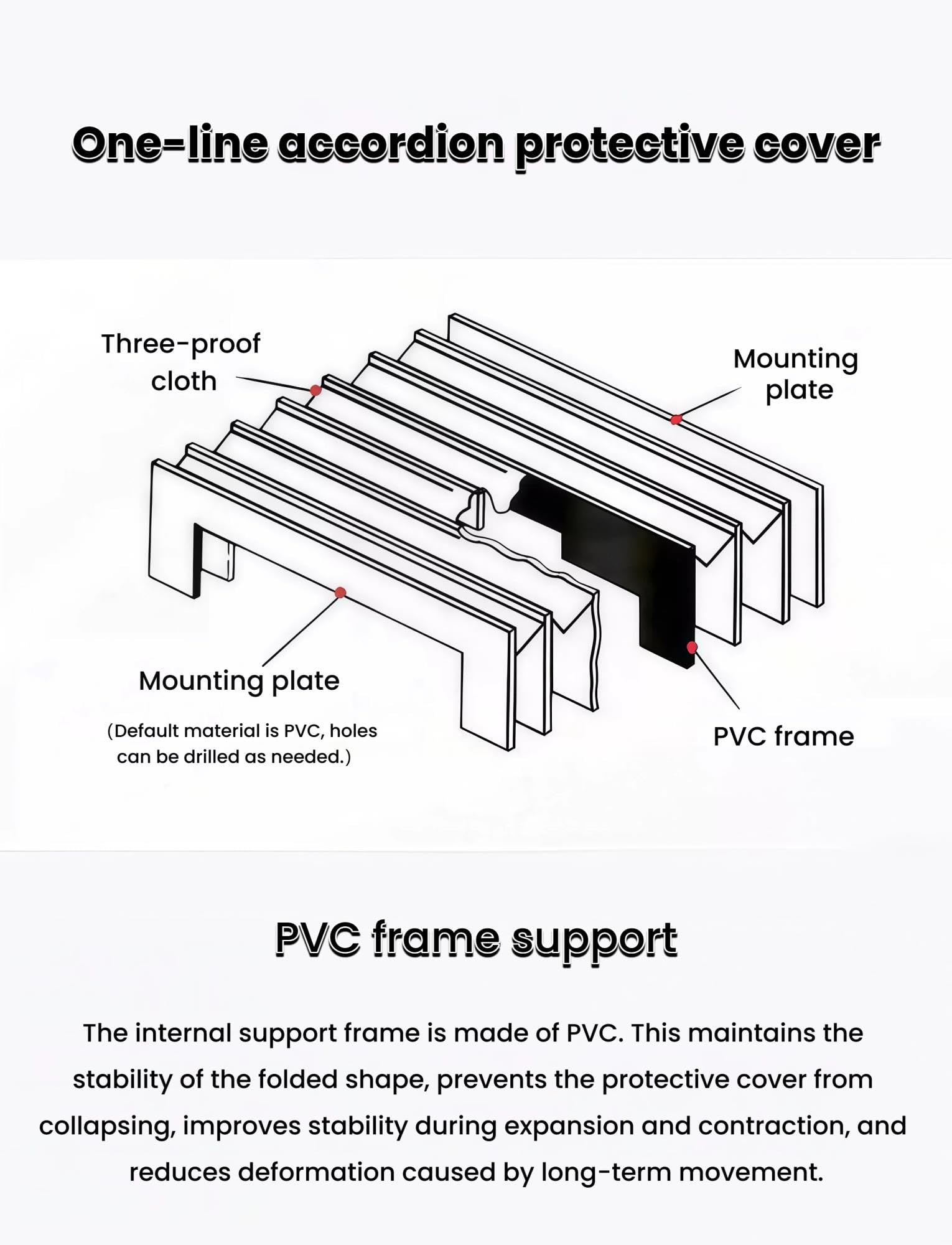 Flexible Accordion Bellows Cover, Cubierta Fuelle para Fresadora CNC